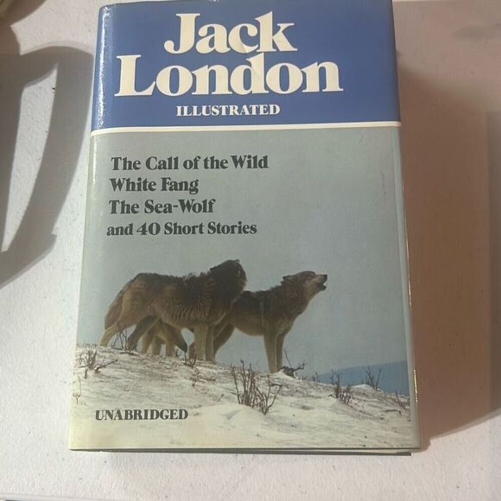 Jack London Unabridged Avenel Library Classics Illustrated 1980 Leather Bound du